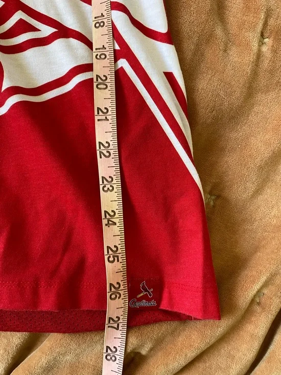 Nike Red and White St. Louis Cardinals Baseball Graphic Tank Top - Picture 7 of 9